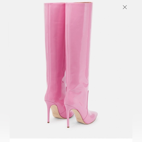 PARIS TEXAS pink Patent leather knee-high boots - Picture 4 of 8